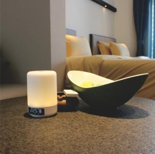Color changing table lamp  with bluetooth speaker